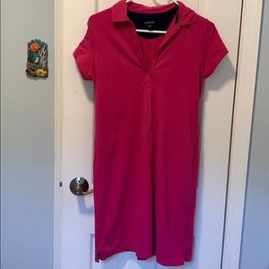 Bright pink XSp Lands End polo style dress